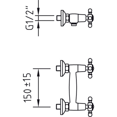 Смеситель для душа Paini Tango (TNCR511)