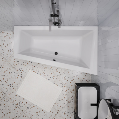 Ванна акриловая 1Marka "THOMAS" 170х100 R (01том1710п)