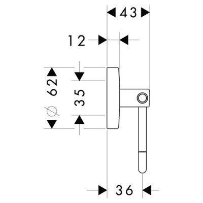 Держатель для бумаги Hansgrohe - Logis (40526000)