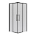 Душ. ограждение NG-6830-34BLACK (100*100*195) квадрат, раздвижная, черный матовый, стекло прозрач,1место (NG-6830-34BLACK)