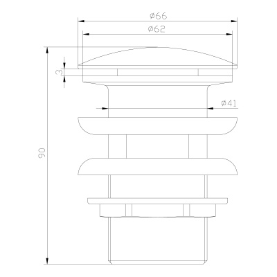 Донный клапан Lemark Jasmine (LM6680B)