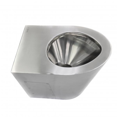 Унитаз из нержавеющей стали без сливного бака матовый 390х355х540 (13012.S)