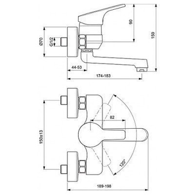 Смеситель для раковины Vidima - Form (BA063AA)