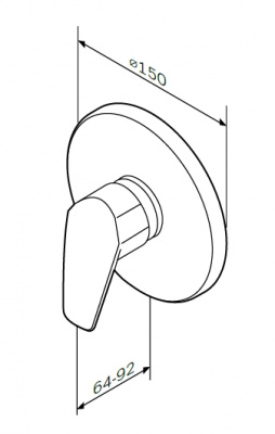 Смеситель для душа AM.PM Gem (F9075000) Смеситель для душа AM.PM Gem (F9075000)