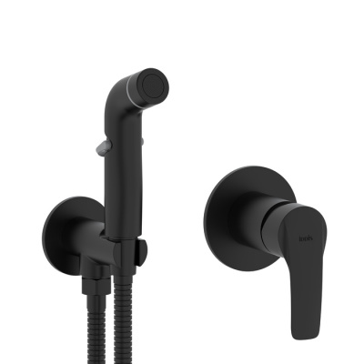 Встраиваемый смеситель с гигиеническим душем, черный матовый, Ray, IDDIS (RAYBLR2i08) Встраиваемый смеситель с гигиеническим душем, черный матовый, Ray, IDDIS (RAYBLR2i08)