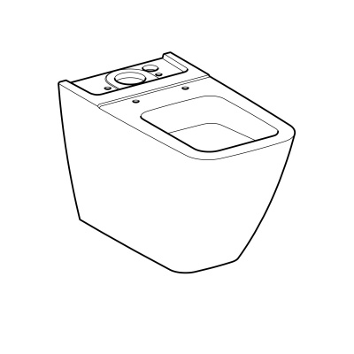 Чаша напольного унитаза Geberit iCon Square (200920000)