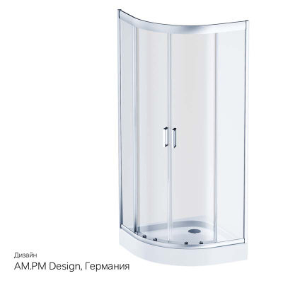 Душевое ограждение 80х80, без поддона AM.PM Gem (W90G-401-080WT)