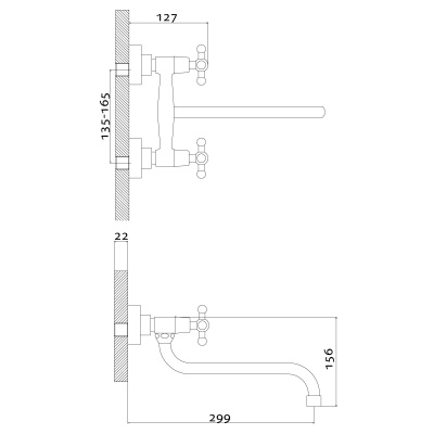 Смеситель Rossinka для кухни (G02-74)