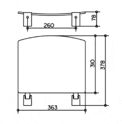 Откидное сидение Keuco Plan (14980010037)