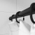 Набор колец для шторы в ванную комнату, цвет черный, IDDIS (RID013P)