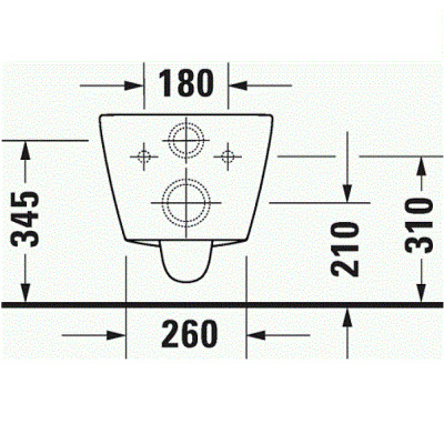 Унитаз подвесной Duravit D-Neo без сиденья, белый (2577090000)