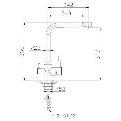 Смеситель для кухни Lemark - Expert (LM5060S)