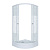 Душевое ограждение Тритон Стандарт 100*100 А  1/4 круга, низ. подд., Аква, Узоры, Белый  (3 места+сифон D90мм) (Щ0000025928)
