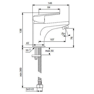 Смеситель для раковины Vidima - Balance (BA264AA)