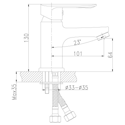 Смеситель Rossinka для раковины (RS32-11)