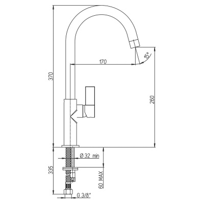 Смеситель для кухни Paini Sky (78CR5722LSLMKM)