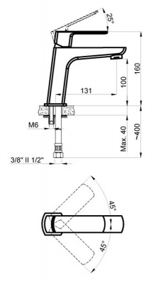 ATRI Смеситель для раковины (AZ-15964501)