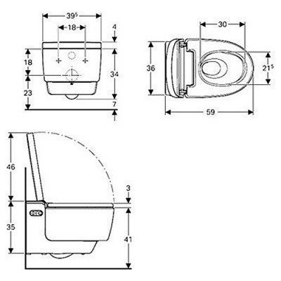 Унитаз-биде Geberit - Aquaclean Mera (146.214.11.1) Унитаз-биде Geberit - Aquaclean Mera (146.214.11.1)