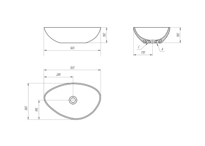 Раковина Cersanit MODUO 55 LEAF (63571)