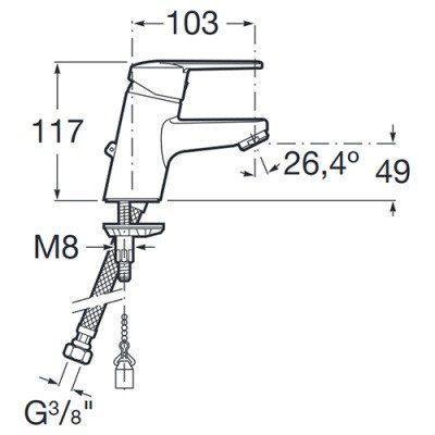 Смеситель для раковины Roca - Victoria (5A3125C00)