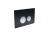 Панель смыва Aquatek Черная,закаленное стекло (клавиша круглая,ободок хром) (KDI-0000029)