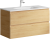 Подвесная тумба Aqwella Accent с двумя ящиками в цвете дуб золотой с умывальником из литьевого мрамора (ACC0110DZ)