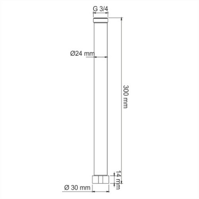 Удлинитель для душевого комплекта WasserKRAFT (A132)