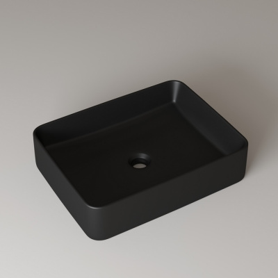Чёрный матовый умывальник накладной, Slide, IDDIS (SLIBM02i27) Чёрный матовый умывальник накладной, Slide, IDDIS (SLIBM02i27)