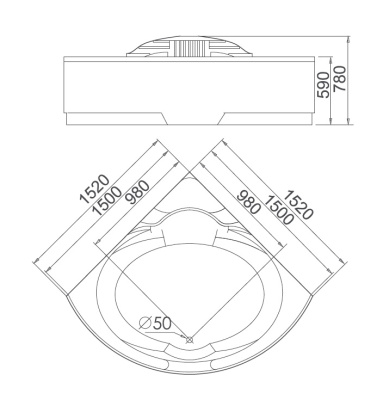 Акриловая ванна Gemy (G9082 B)
