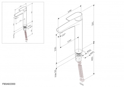 Смеситель для умывальника AM.PM Gem (F90A92000)