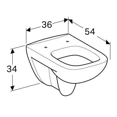 Унитаз подвесной Geberit Renova Plan (202150000)