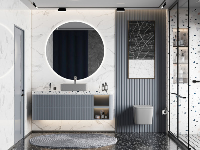 Унитаз ABBER Rechteck подвесной серый матовый, безободковый (AC1201MG)