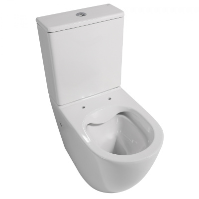 Унитаз ABBER Bequem компакт белый, безободковый (AC1110)