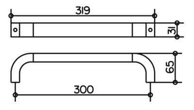 Полотенцедержатель-поручень Keuco Edition 300 (30007010000)