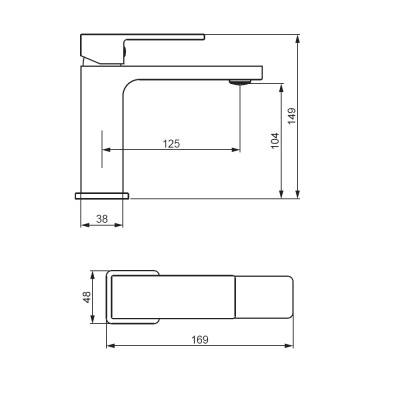 Смеситель для умывальника Damixa Gala, хром (530210000)