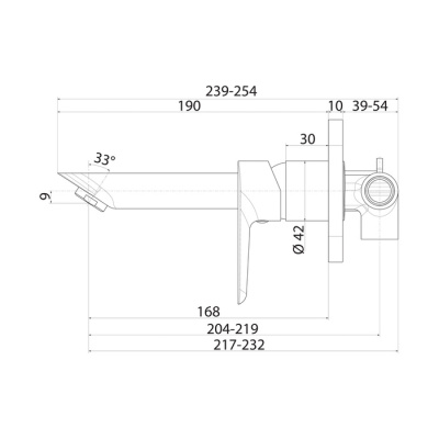 Встраиваемый смеситель для умывальника, Cloud, IDDIS (CLOSB00i65)