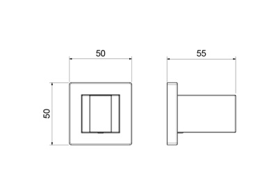 Держатель ручного душа AQUATEK, матовый черный (AQ2401MB)