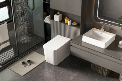 Унитаз ABBER Rechteck приставной белый с импульсным смывом (AC1212P) Унитаз ABBER Rechteck приставной белый с импульсным смывом (AC1212P)