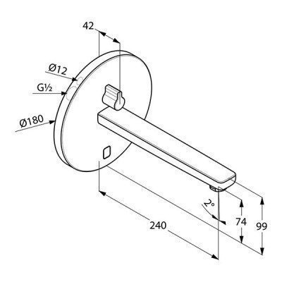 Смеситель для раковины  Kludi  -  ZENTA (3840105)