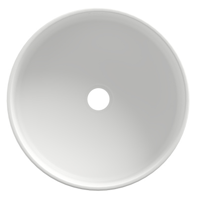 Раковина накладная Aqueduto ESPIRAL круглая D400, белый матовый (ESP0120)