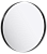 Зеркало Aqwella RM круглое 60см, цвет чёрный (RM0206BLK)