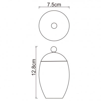 Ruwer K-6779 Косметическая емкость (K-6779) Ruwer K-6779 Косметическая емкость (K-6779)