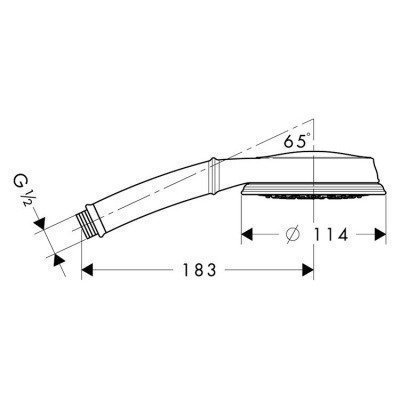 Ручной душ Hansgrohe - Croma 100 Classic (28539000)
