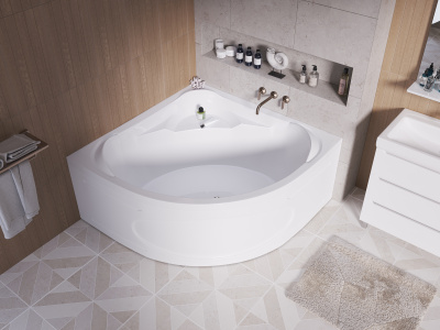 Ванна акриловая 1Marka "TRAPANI" 140*140 (01тр1414)