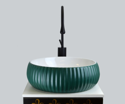 Смеситель высокий для раковины SCANDI черный (9015B)