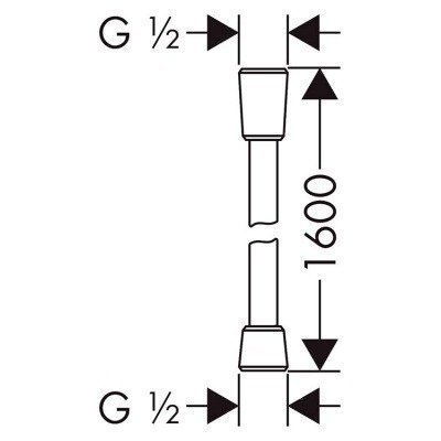 Шланг для душа Hansgrohe - Comfortflex (28168000)