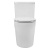 Унитаз напольный Creo Ceramique ONE безободковый (МОНОБЛОК) в комплекте с быстросъемным сиденьем микролифт (ON0101)