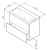 AM.PM GEM, База под раковину, подвесная, 75 см, 2 ящика push-to-open, цвет: белый, глянец (M90FHX07522WG)