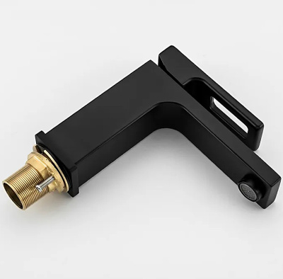 Gappo смеситель для раковины чёрный (G1017-6)