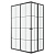 Душевое ограждение Niagara Eco NG-1012-14QKL (120х80х190) прямоугольник,черный,раздвижное,стекло клетка,1 место (NG-1012-14QKL)